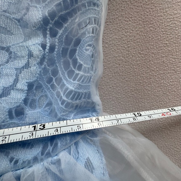 WLZD Blue Floral Dress size L - Picture 8 of 9